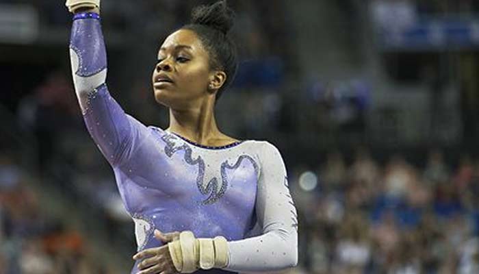 Gabby Douglas returns to gymnasticsafter eight years. — Reuters/File