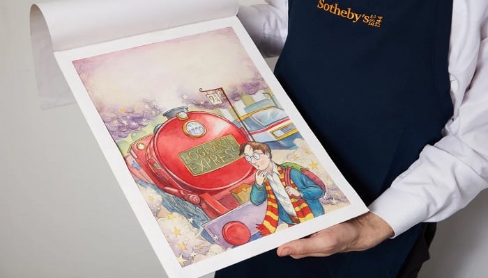 ‘Harry Potter and the Philosopher's Stone' original cover art set to break auction records