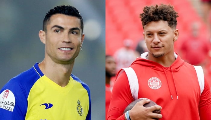 NFL star Patrick Mahomes pays homage to Cristiano Ronaldo