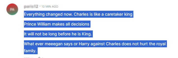 'Prince William makes all decisions, King Charles is like a caretaker'