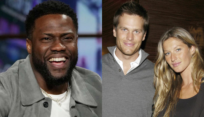 Tom Brady appears uncomfortable as Kevin Hart grills ex-wife Gisele Bündchen