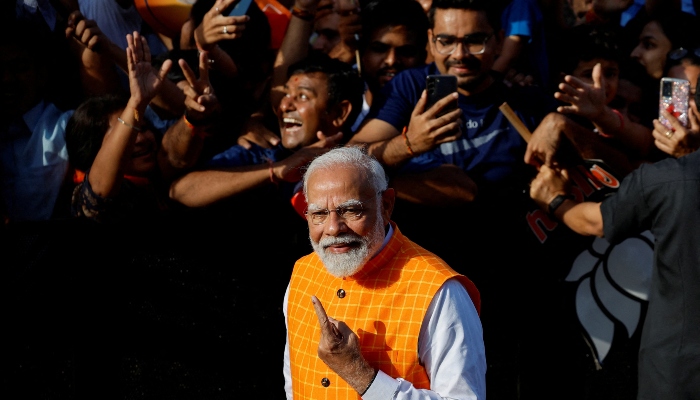 Indian PM Modi casts his vote as giant election reaches half-way mark