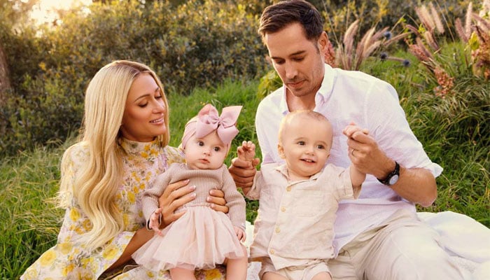 Paris Hilton captures cute moment of son Phoenix with daughter London