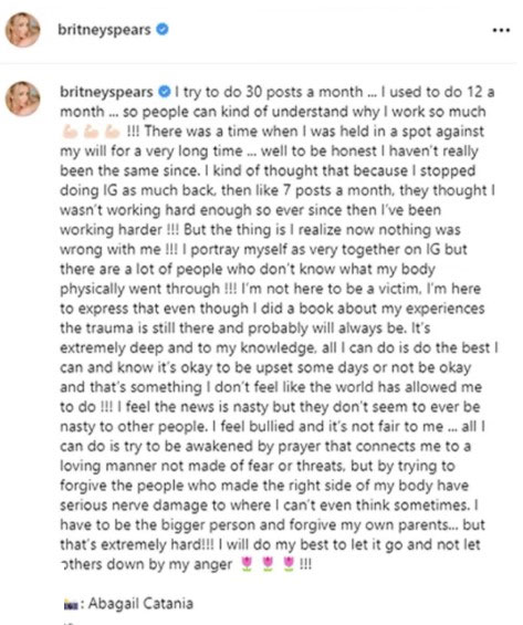 Britney Spears on a deleting spree after nerve damage & fillers