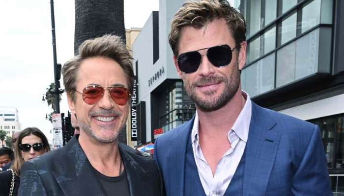 Robert Downey Jr. turns Chris Hemsworths big day into a roast session