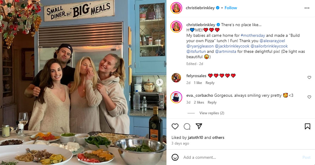Christie Brinkley shares rare group photo with her ‘babies celebrating Mothers Day