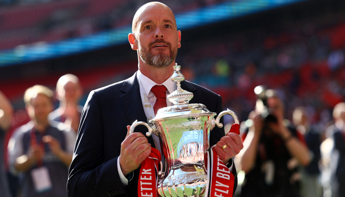 Manchester Uniteds coach Erik ten Hag reveals his move amid FA Cup win