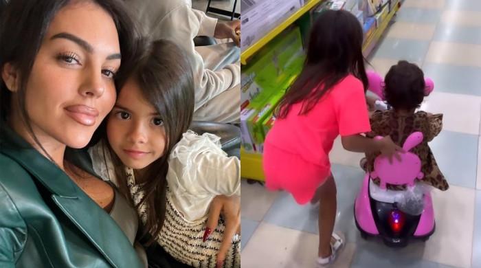VIDEO: Cristiano Ronaldo’s girlfriend takes daughters on shopping spree