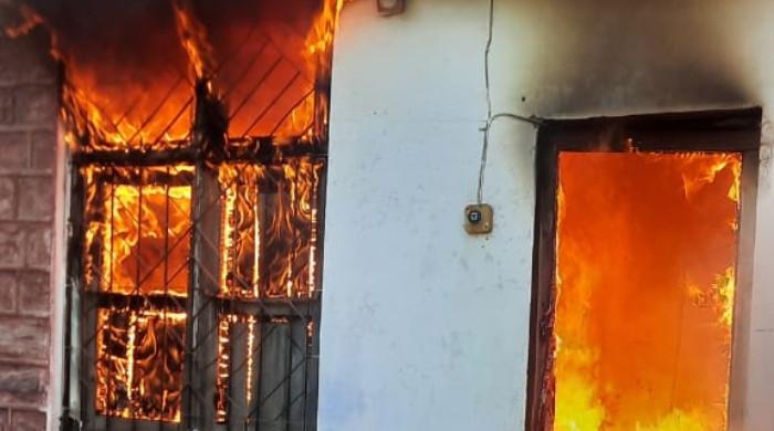 Fire erupts in Haripur girls school while hundreds present in building