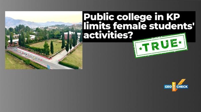 Fact-Check: Govt college in KP restricts female students' participation in extracurricular activities