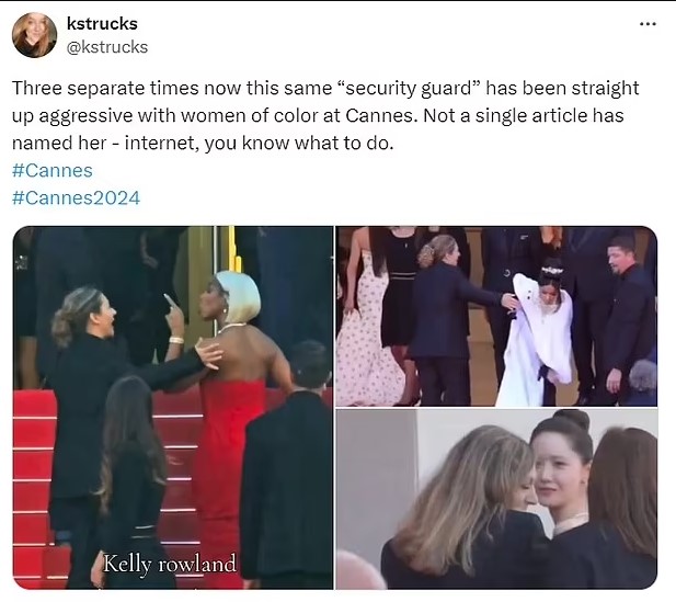 Cannes guard criticized after run-ins with Kelly Rowland, Yoona, Taveras