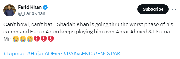 PAK vs ENG: Babar Azam blames middle-order for series loss