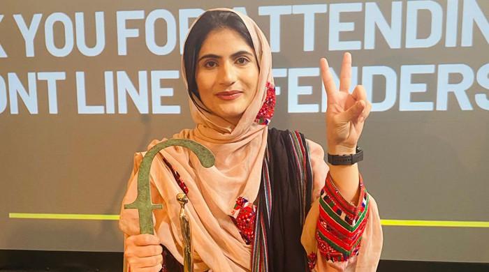 Pakistan's Sammi Deen Baloch receives int'l award for human rights activism
