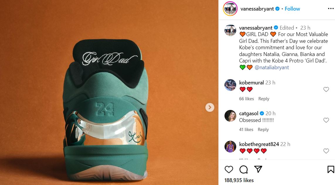Vanessa Bryant collaborates to keep late Kobe Bryants memory alive