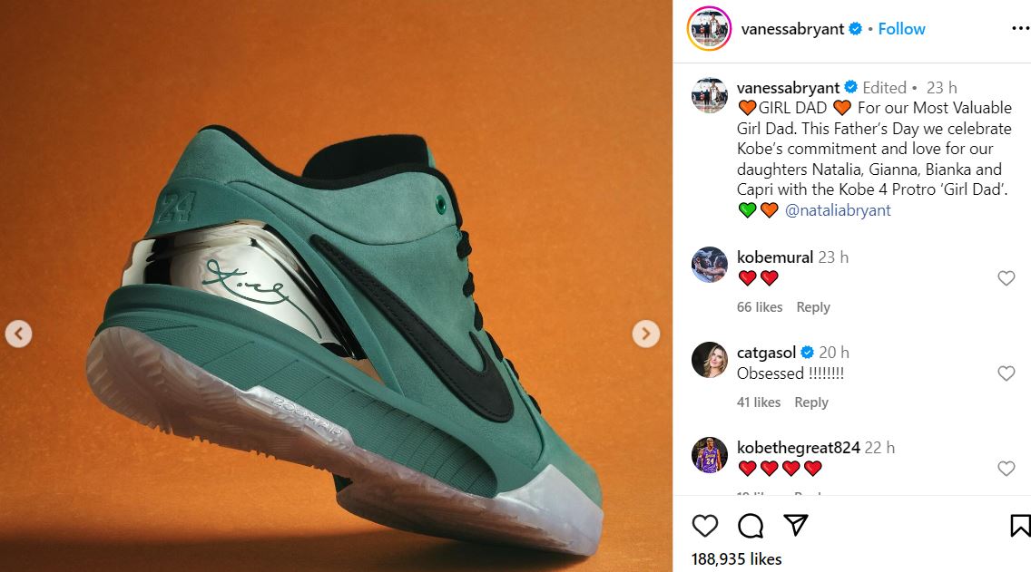 Vanessa Bryant collaborates to keep late Kobe Bryants memory alive