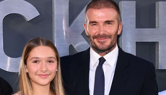 David Beckham cuddles daughter Harper at Inter Miami match