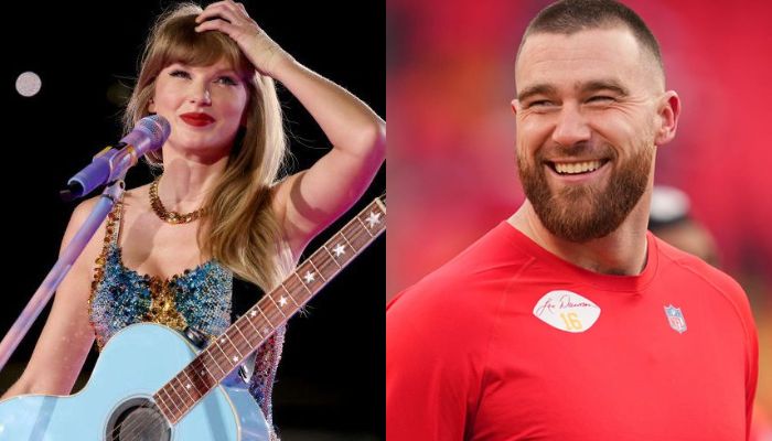 Taylor Swift blushes over football lyrics, nod to Travis Kelce romance?