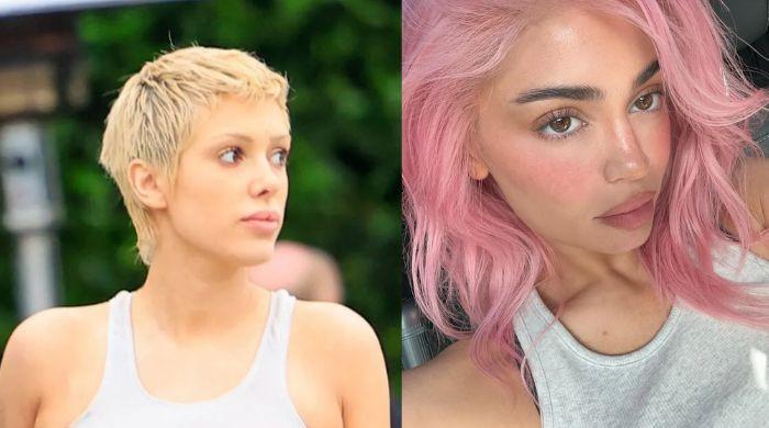 Bianca Censori turns heads in Kylie Jenner-inspired pink hair
