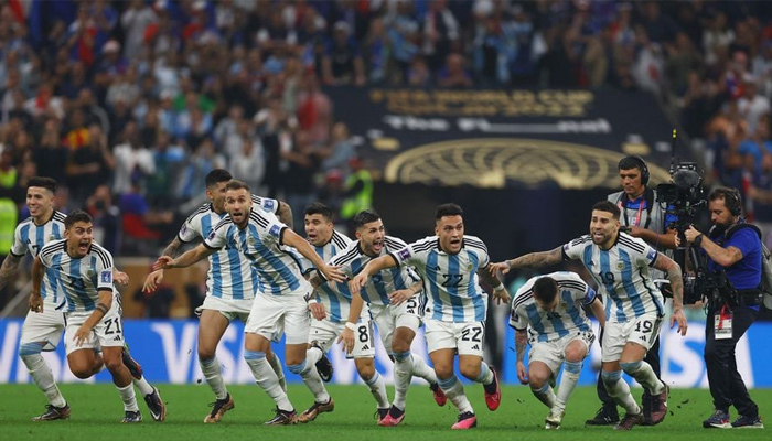 Lautaro Martinez rescues Lionel Messi and Co to secure spot in Copa America knockouts. — Rueters/File