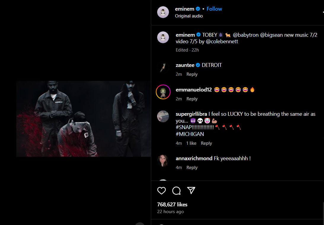 Eminem latest song days away from hitting the music world