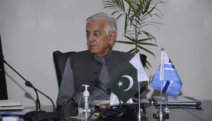 Federal Minister for Defence Khawaja Asif in the image uploaded on his Facebook account on May 3, 2024. —Facebook/ @khawajaAsifofficial