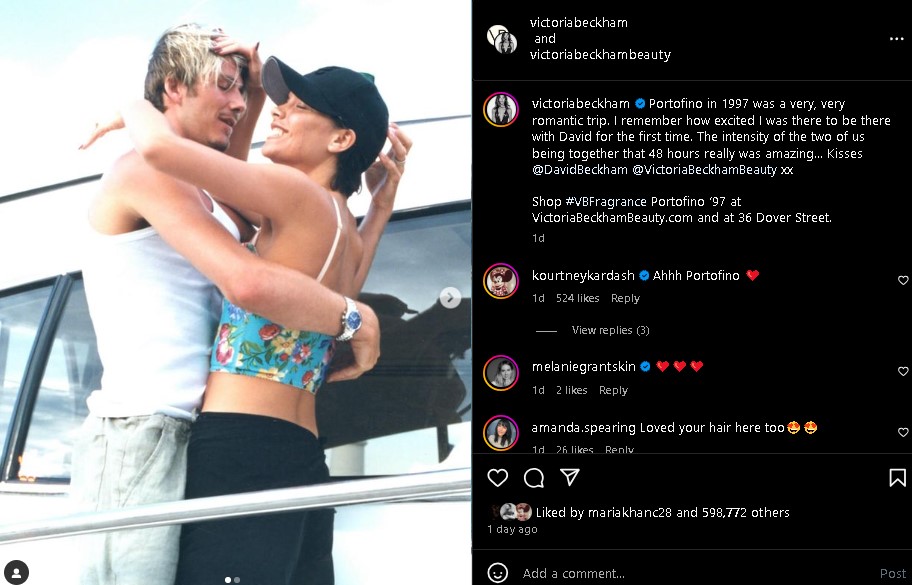 Victoria Beckham reminisced about very, very romantic getaway with husband David