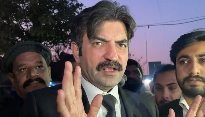 Pakistan Tehreek-e-Insaf leader Sher Afzal Marwat speaks with the media. — Facebook/Sher Afzal Khan Marwat