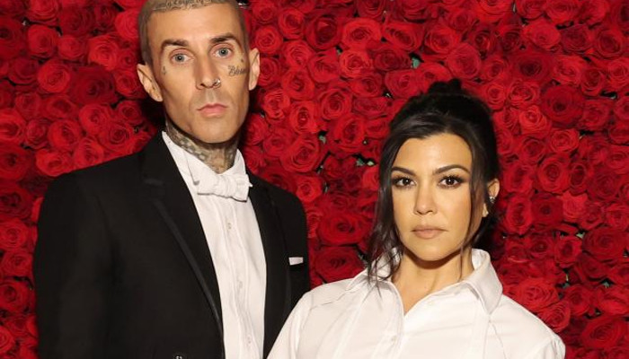 Kourtney Kardashian rocks her chic look to watch her husband play
