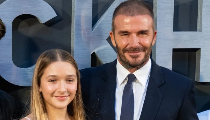 Photo: Nervous David Beckham will keep Harper away from romance: Source
