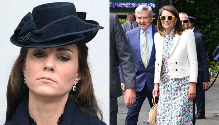 Kate Middletons parents leave her out of Wimbledon appearance