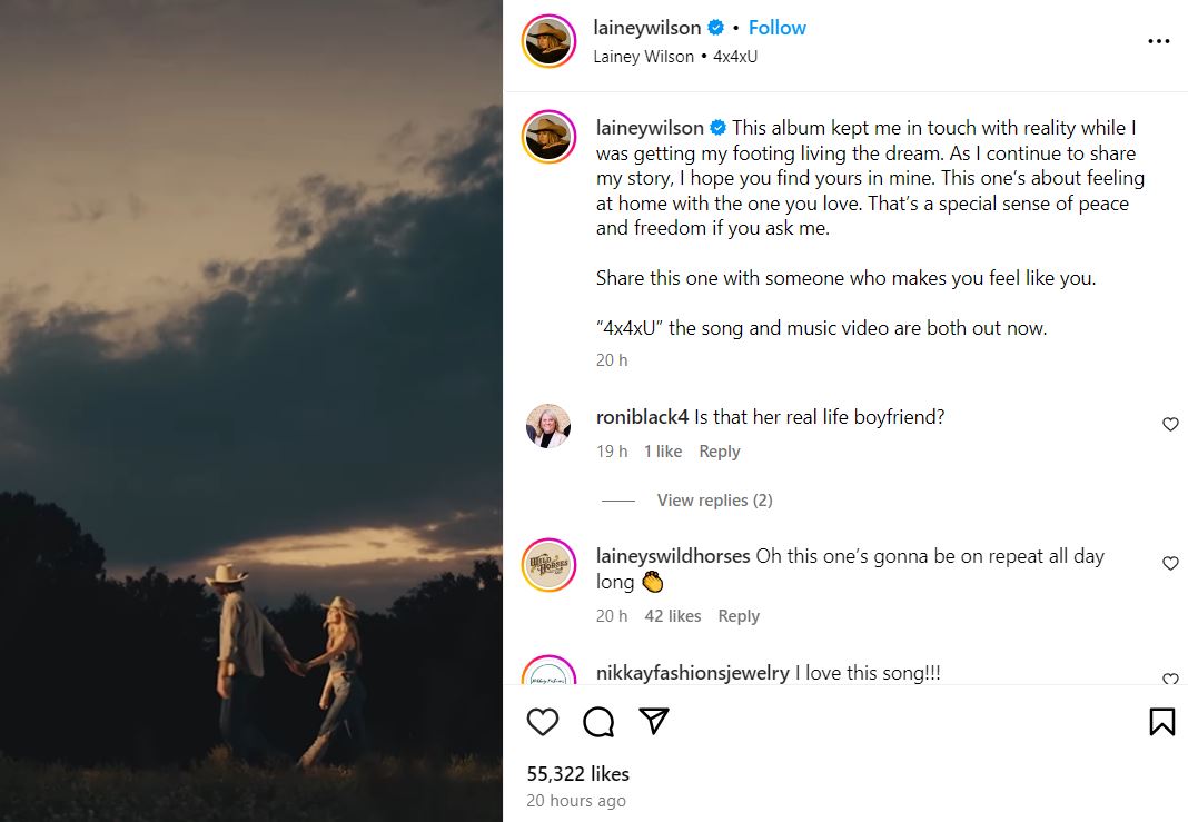 Lainey Wilson reveals upcoming album kept me in touch with reality