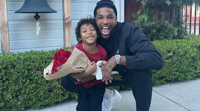 Triston Thompson shares adorable photos with son Prince