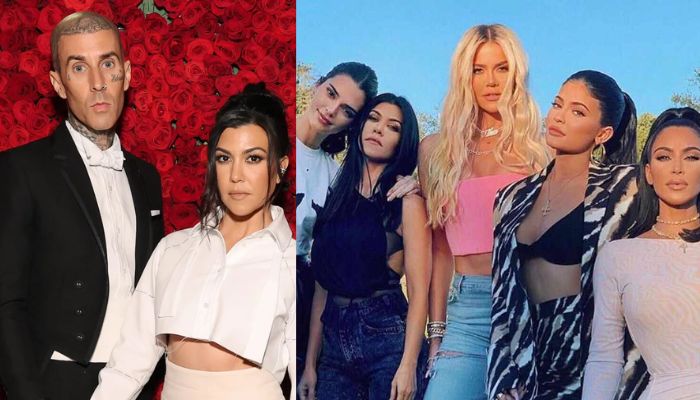 Kourtney Kardashian shifts focus to Travis Barker barely talks to sisters