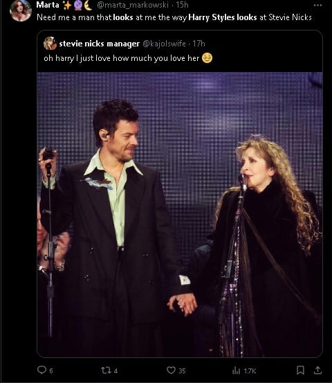 Harry Styles debuted new look during his surprise appearance at Stevie Nicks concert