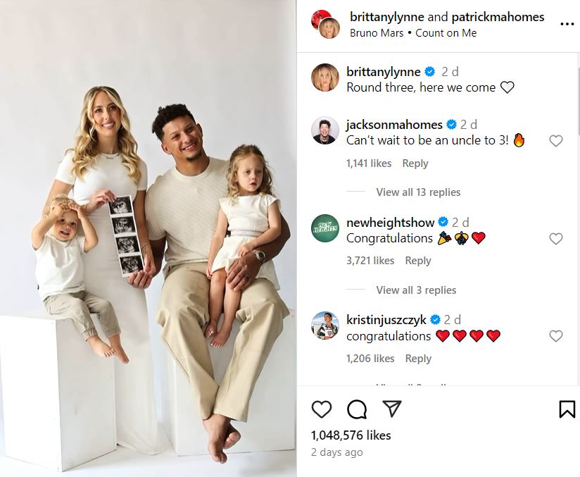 Pregnant Brittany Mahomes enjoys pizza making with little ones