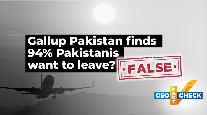 Fact-check: Gallup Pakistan survey does not show 94% of Pakistanis want to leave country