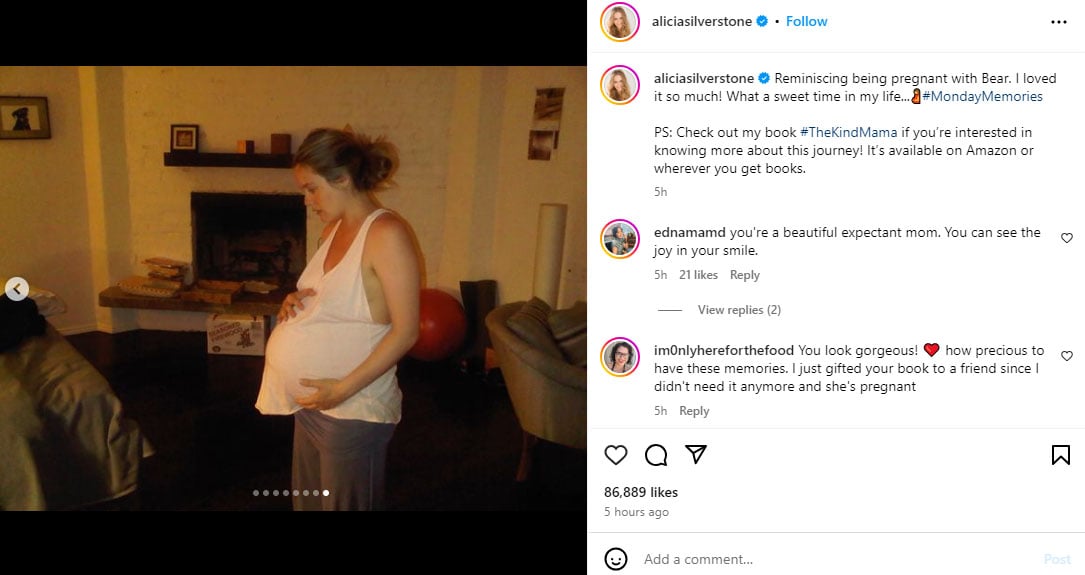 Alicia Silverstone shares unseen throwback snaps of her pregnancy