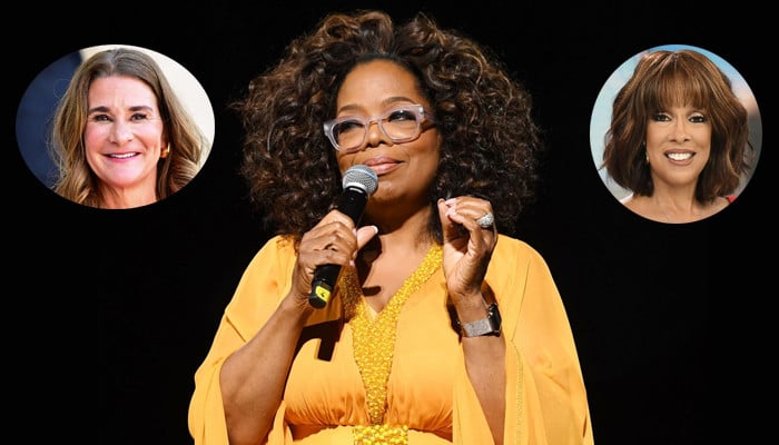 Oprah Winfrey dons yellow pantsuit with Gayle King & Melinda Gates during recent podcast
