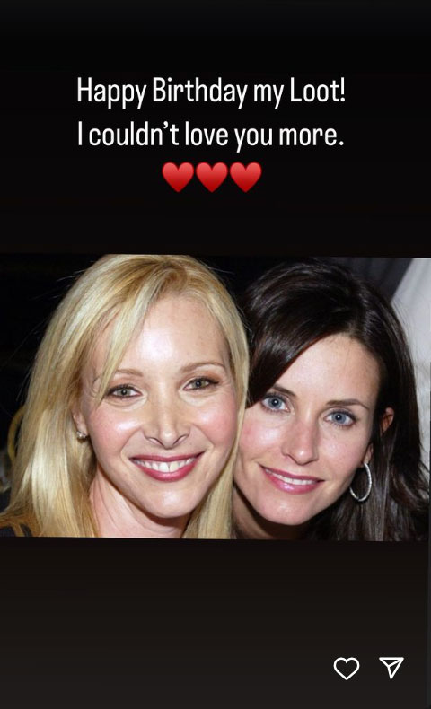 Jennifer Aniston, Courteney Cox celebrate as Lisa Kudrow turns 61