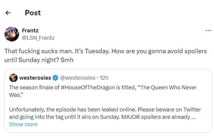 Fans react to House of the Dragon season 2 finale leaks