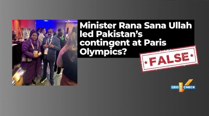 Fact-check: Rana Sanaullah did not lead Pakistan's contingent at Paris Olympics 2024