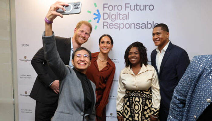 Prince Harry, Meghan Markle delighted to reconnect with Nobel Peace Prize winner Maria Ressa