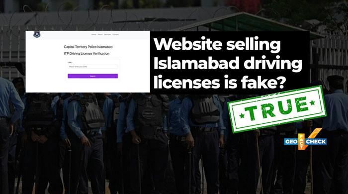 Fact-check: Fraudulent Islamabad traffic police website selling fake driving licences exposed