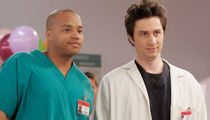 Zach Braff and Donald Faison became close friends on the set of Scrubs