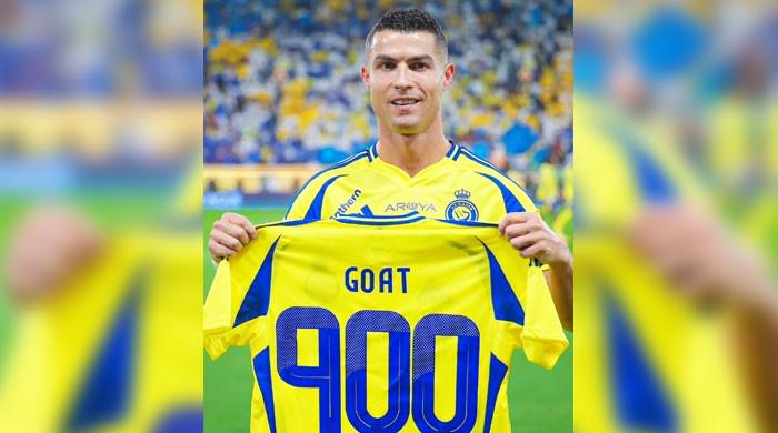WATCH: Cristiano Ronaldo gets special GOAT jersey, tifo tribute for his latest milestone