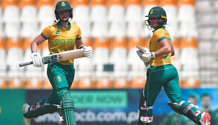 South African women team players pictured during the third T20I against Pakistan in Multan on September 20, 2024. — Facebook/PakistanCricketBoard