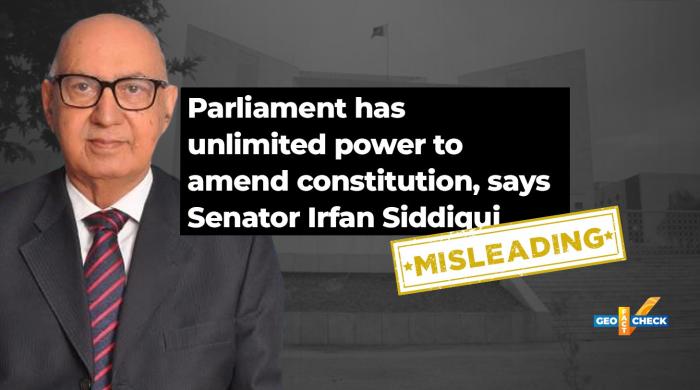 Fact-check: Senator Irfan Siddiqui misleads on parliament's unlimited power to amend Constitution