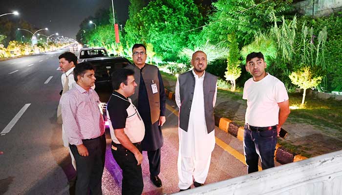 Islamabad Electric Supply Company (Iesco) top officials visit Islamabad’s Red Zone ahead of Shanghai Cooperation Organisation (SCO) summit. — Supplied