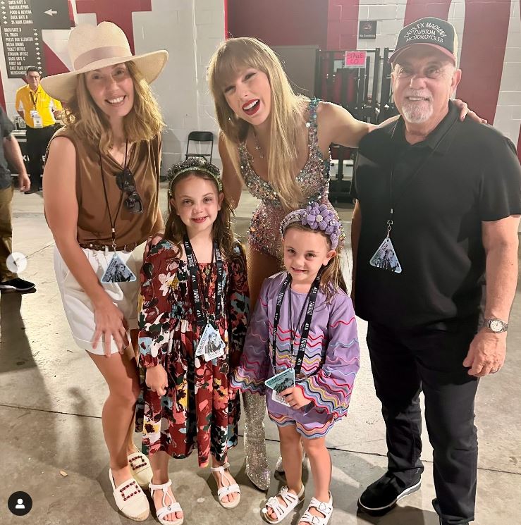 Billy Joel takes daughters to record-breaking Taylor Swift concert