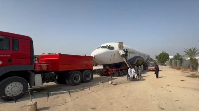 In a first, passenger jet takes road from Karachi to Hyderabad In a first, passenger jet takes road from Karachi to Hyderabad